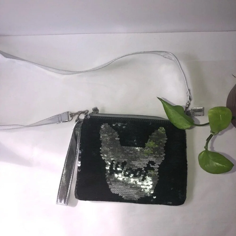 Kids' Flip‎ Sequin Handbag - Woof - Black/ Silver